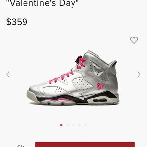 Jordan 6s metallic sliver and pink valentine (2013)
